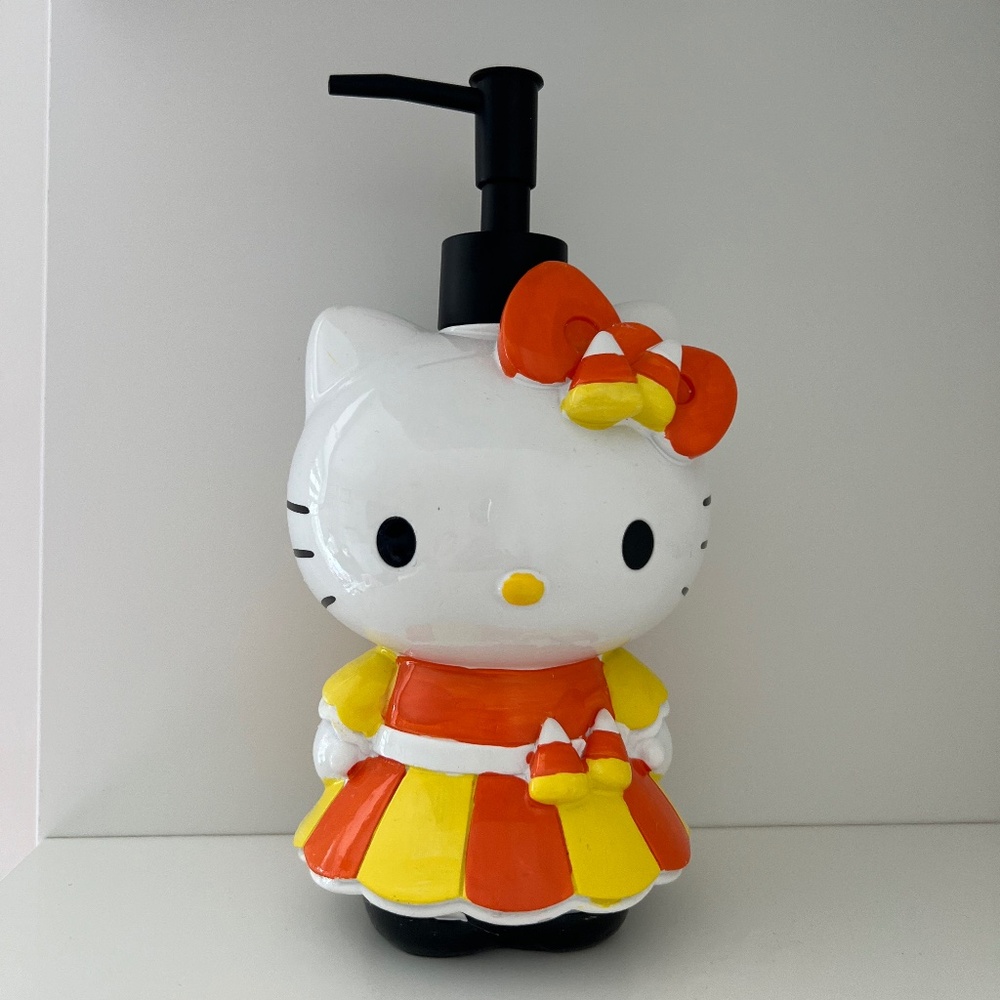 Hello Kitty Halloween Candy Corn Soap Dispenser